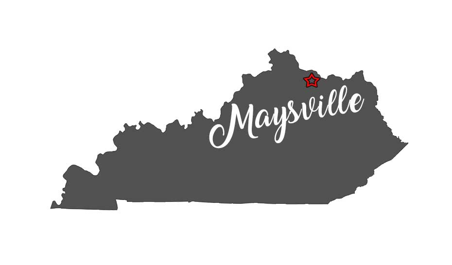 Map of Maysville, KY Location